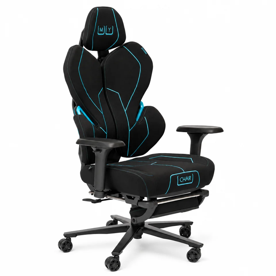 MYCHAIR Pulse, Чёрный / бирюзовый