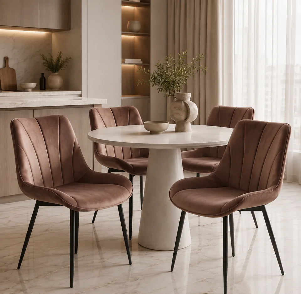 Кухонные стулья MYCHAIR, Коричневые, 4 штуки — основной вид