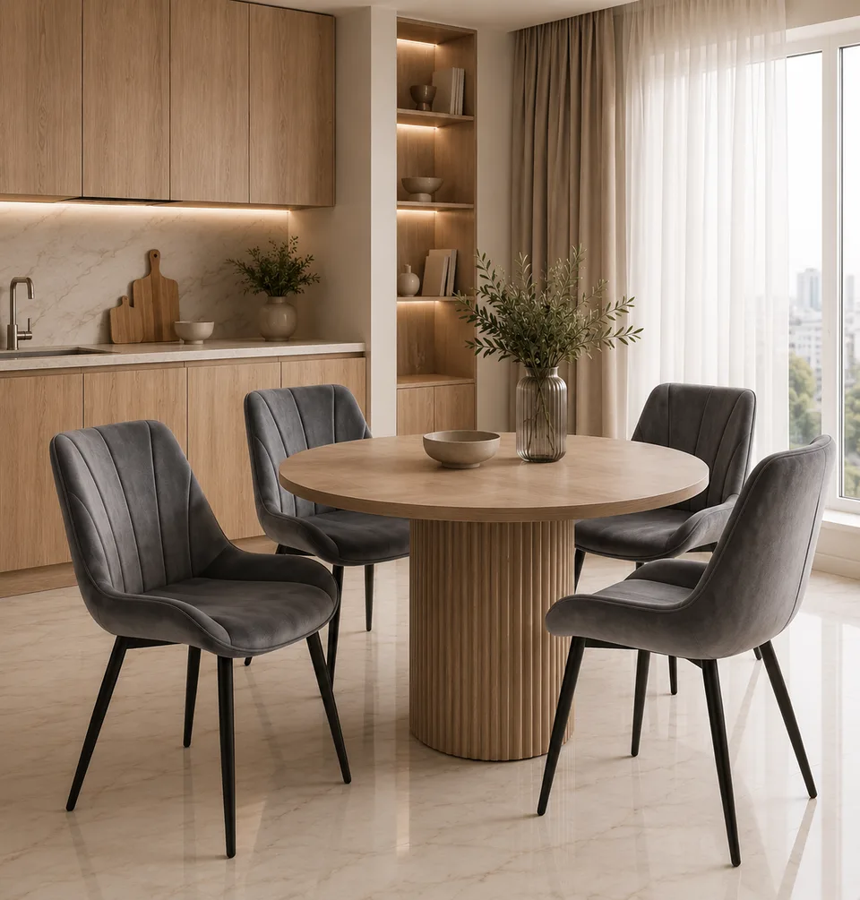 Кухонные стулья MYCHAIR, Серые, 4 штуки — основной вид
